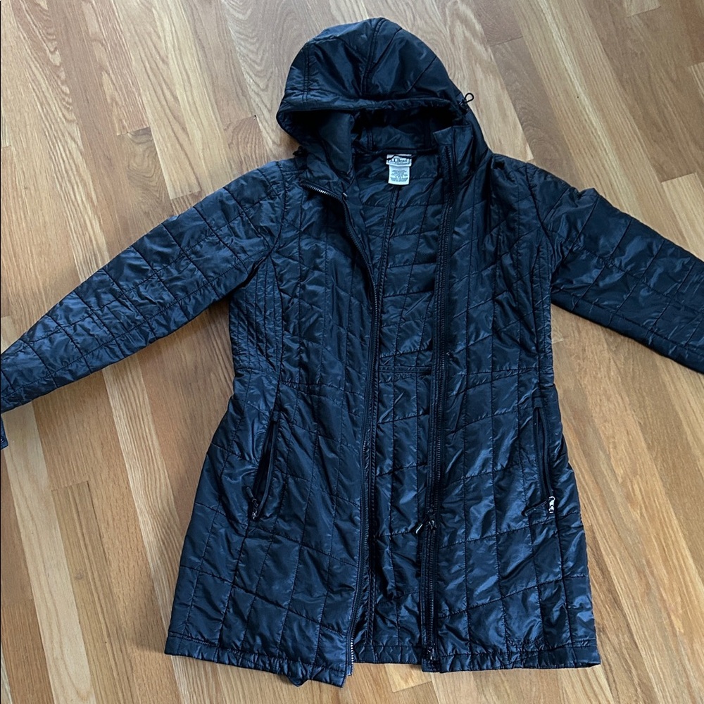 L.L. Bean Women's Black Quilted Puffer Coat